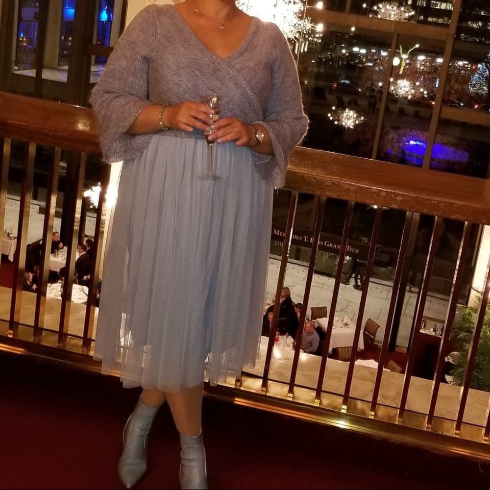 Blue dress